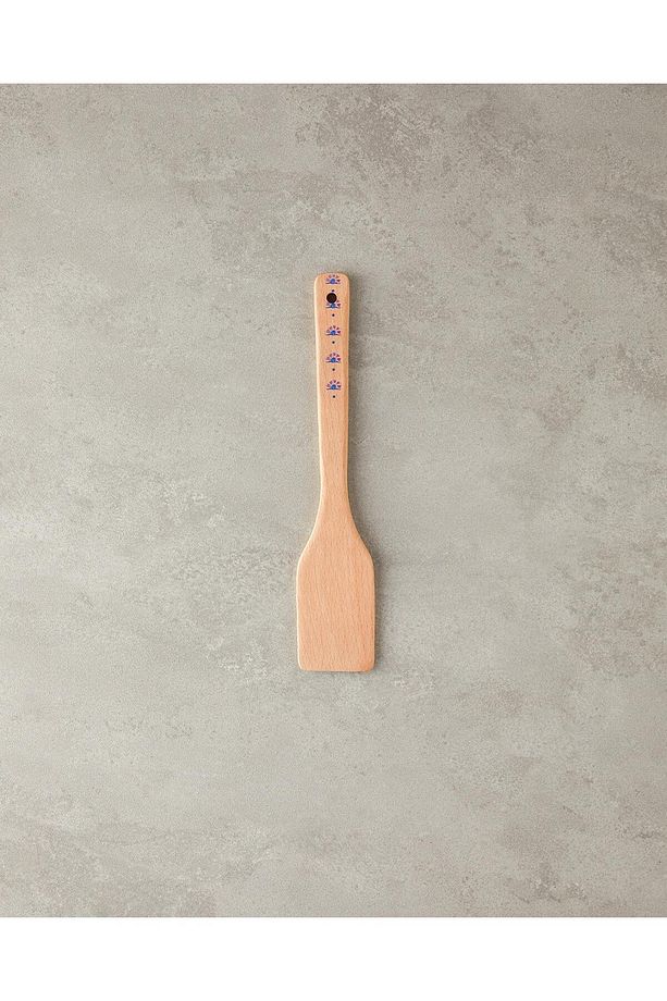 Carnival Square Kayın Spatula Servis Gereci Mavi  30 Cm - 2