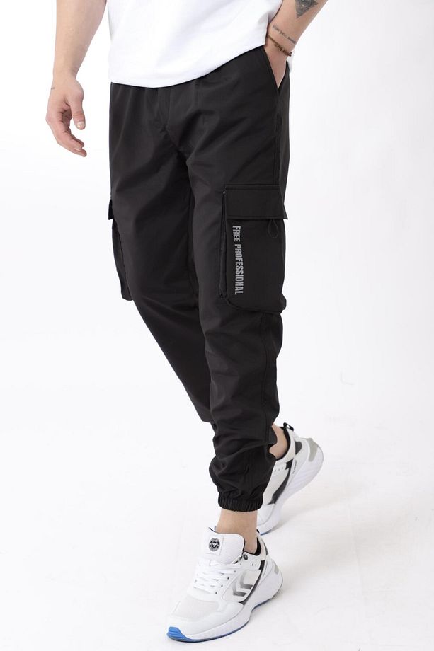 Paraşüt Kumaş Paça Lastikli Kargo/Jogger Alt PLDP 01_70093 - 1