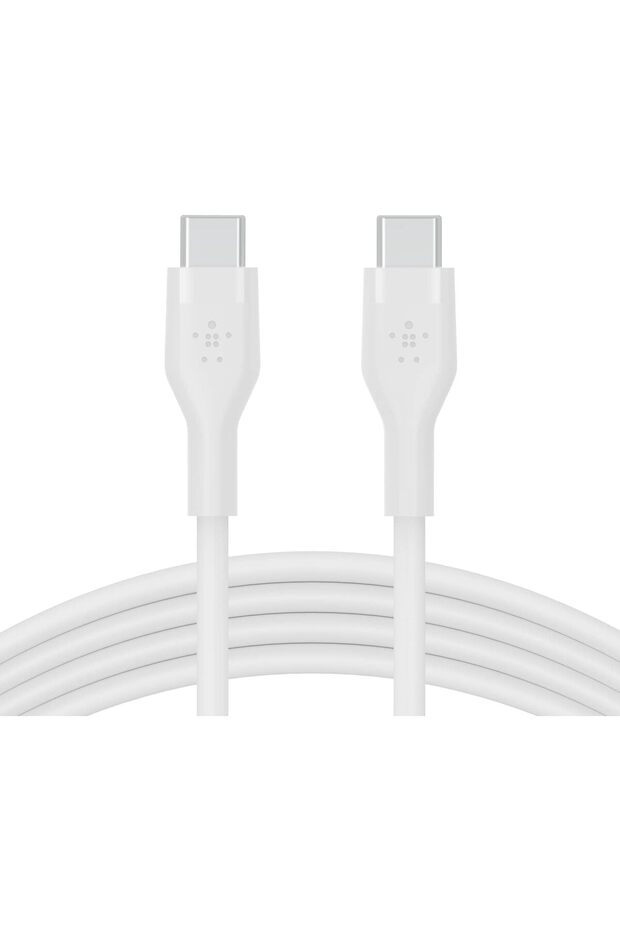 BoostCharge Flex USB-C'den USB-C'ye Kablo 60W 1Metre Beyaz - 1