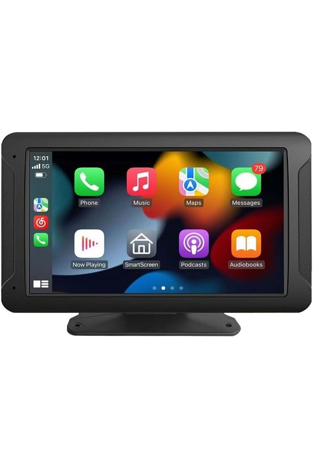 X 7 İnç Uyumlu Kablosuz Taşınabilir Dokunmatik Ekran CarPlay Android Otomatik Bluetooth Ses Çıkışı - 1