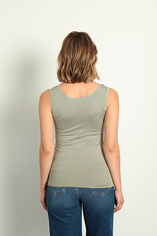 Kadın Dantelli Atlet 1399 - 2