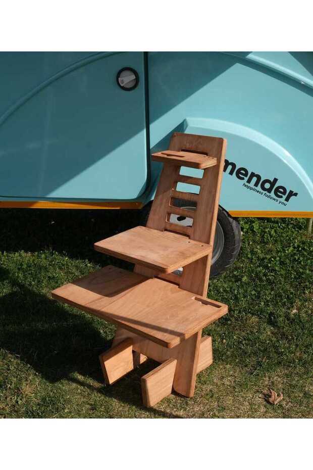 Ahşap Katlanabilir Demonte Desk - 5