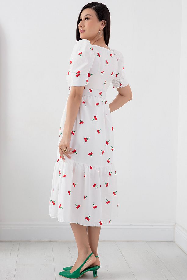 Göğüs Gipeli Poplin Elbise GRS3007 - 6