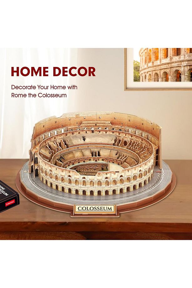 3D Yapboz Bulmaca, Roma Colosseum - İtalya Yapı Model Seti - 2