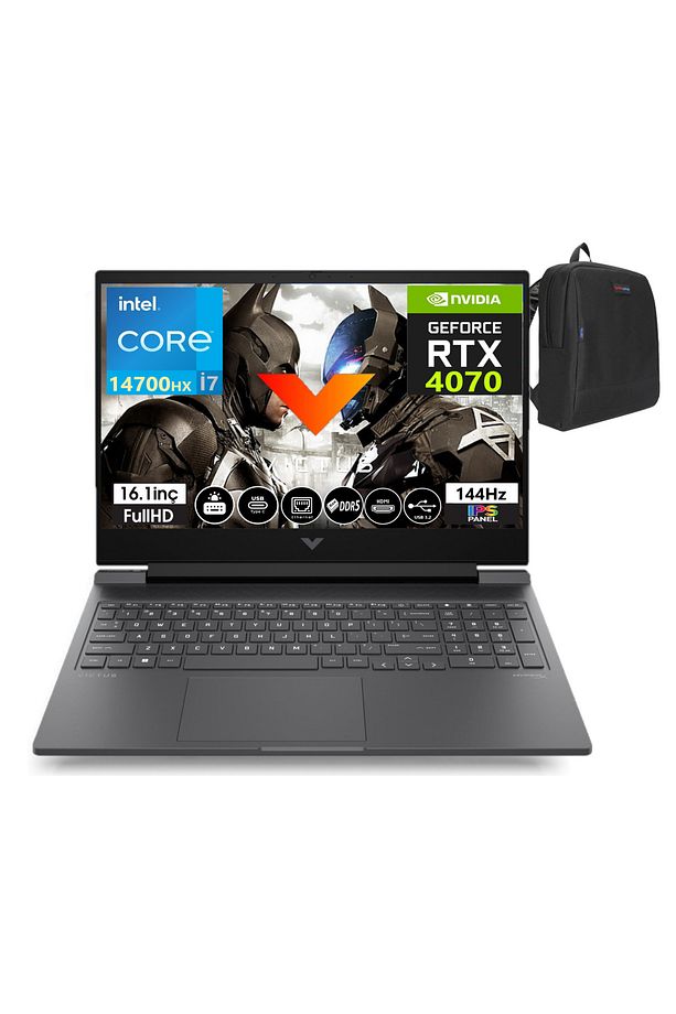 Victus 16 I7-14700HX 48GB Ddr5 4tb SSD  RTX4070 FDOS 16.1" 144 Hz Fhd IPS 9J224EAW12+ZettaÇanta - 2