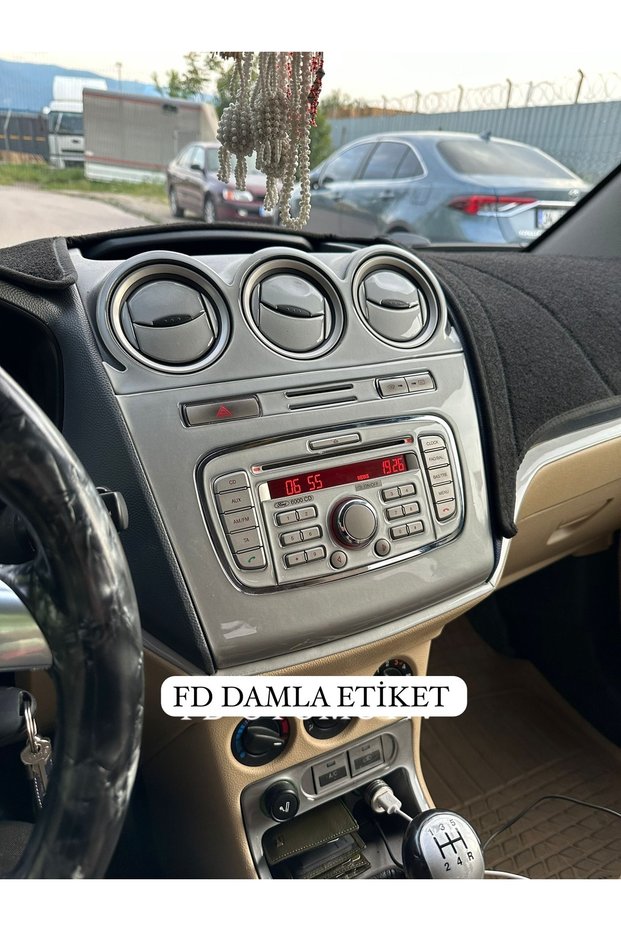 Ford Connect 2009 - 2014 Dashboard, Console, Trim, Chest Cover Set Silver Gray Color Special Design