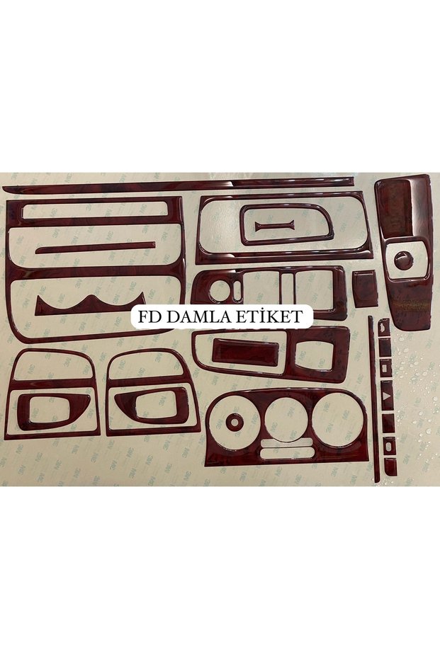 Fiat Linea Dashboard, Console, Trim, and Dashboard Cover Set, Mahogany Color, Special Design