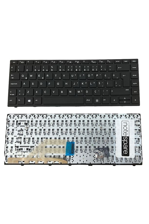 Hp ile Uyumlu ProBook L28408-001, L28408-141 Notebook Klavye Siyah TR Çerçeveli - 1