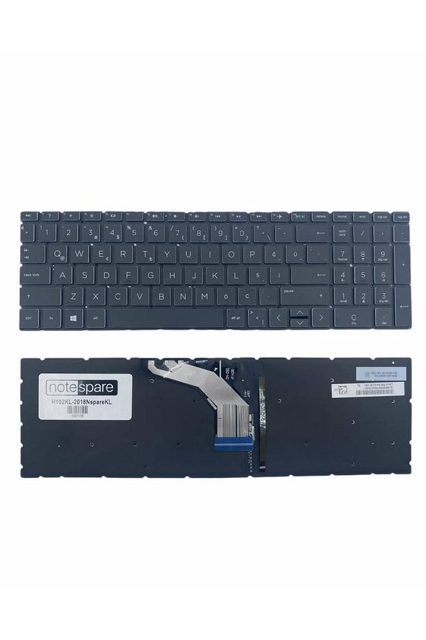 Hp ile Uyumlu Pavilion Gaming 15-ec2044nt (4H0W3EA) Işıklı Klavye Siyah TR - 1
