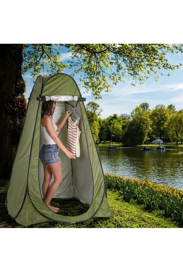 Giyinme Çadırı Kamp Duş Tuvalet Çadırı Soyunma Çadır Portatif Otomatik Çadırı 120X120X190CM - 1