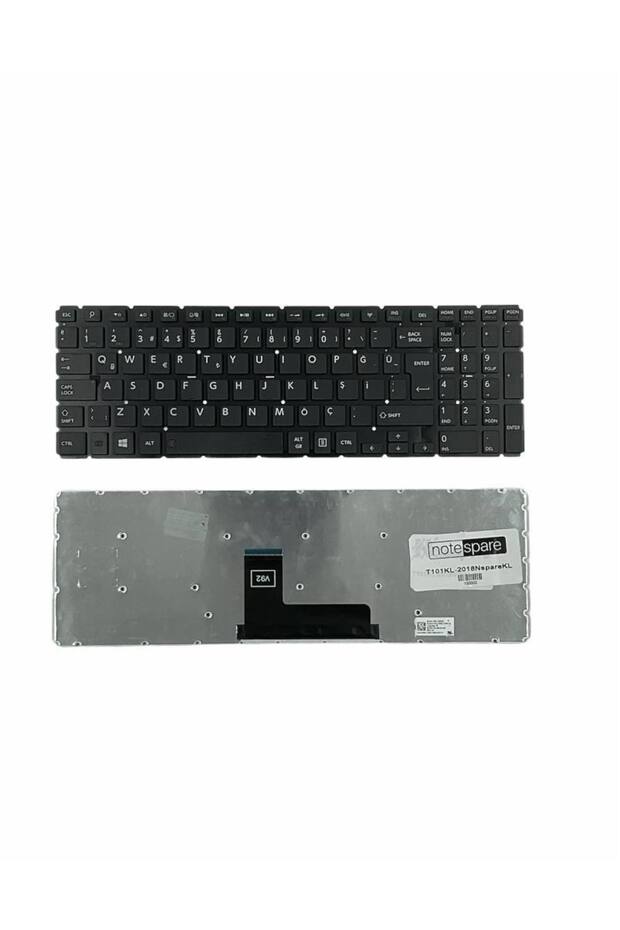 Toshiba ile Uyumlu Satellite L50-C-1V8, L50-C-1VD, L50-C-1WG, L50-C-1WH Notebook Klavye Siyah TR - 1