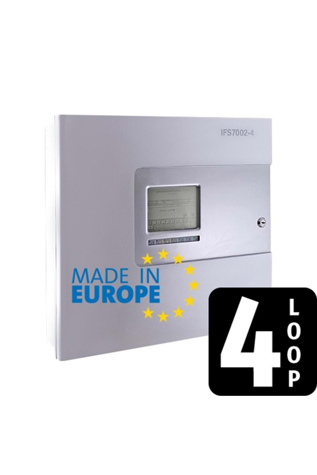 UniPOS IFS-7002/4 - 4 Loop 500 Adresli İnteraktif Yangın Alarm Paneli - 1