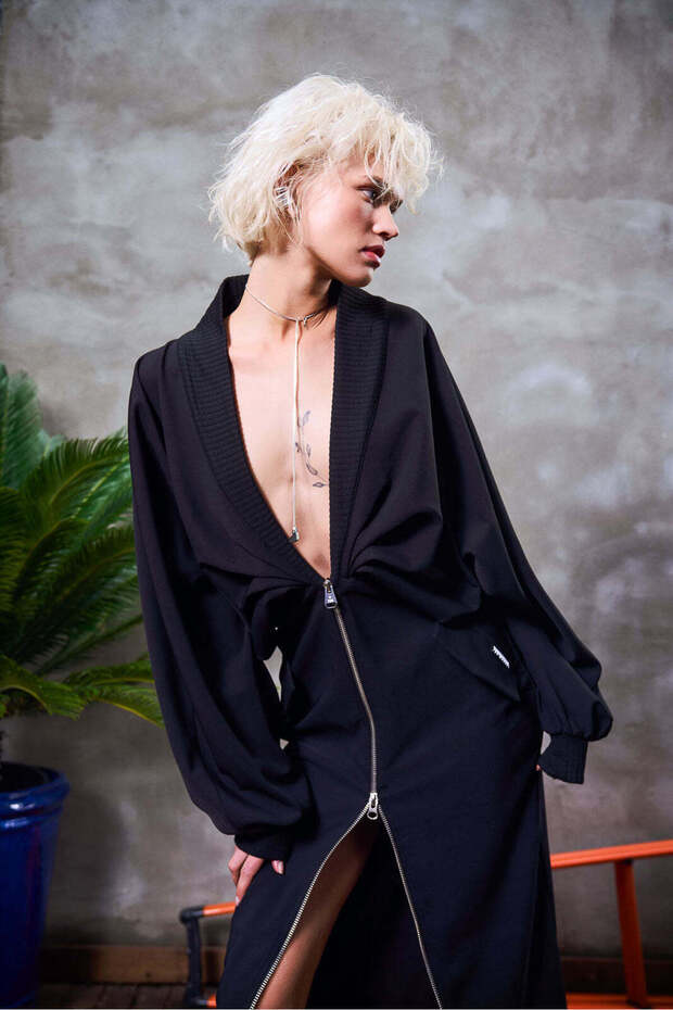 Siyah Elbise 14479 - 5