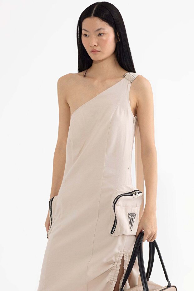 Bej Elbise 13389 - 2