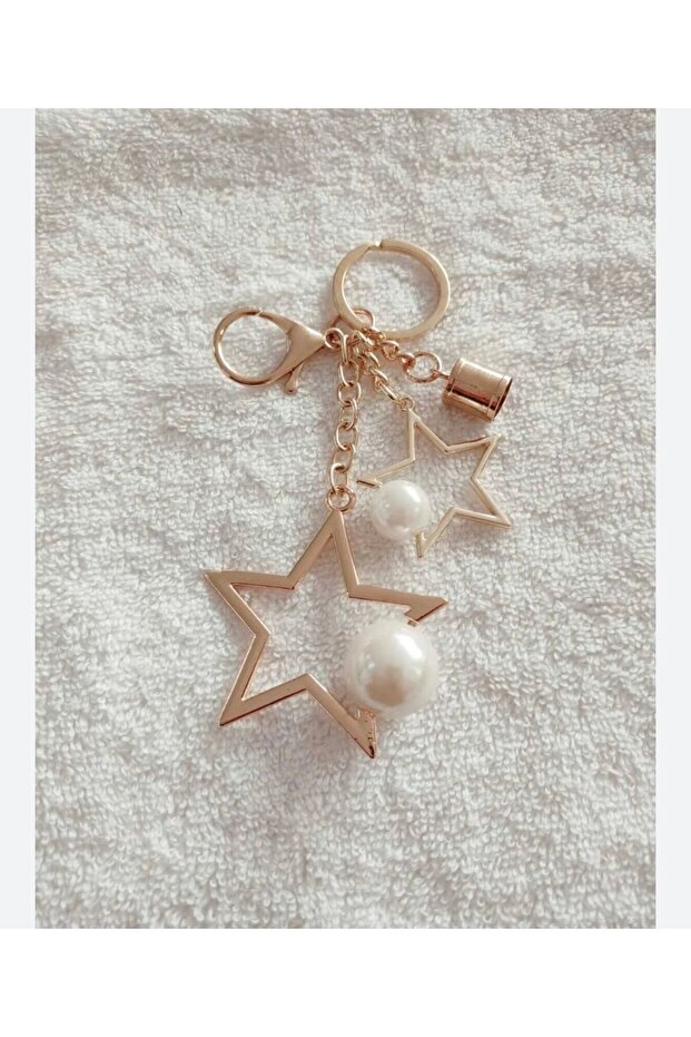 Stainless and Colorfast Metal Pearl Model Bag Accessory