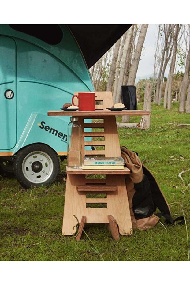 Ahşap Katlanabilir Demonte Desk - 4