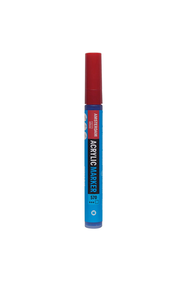 4 mm Phthalo Blue Acrylic Marker - Pressingly Paint Removed, 570 Model