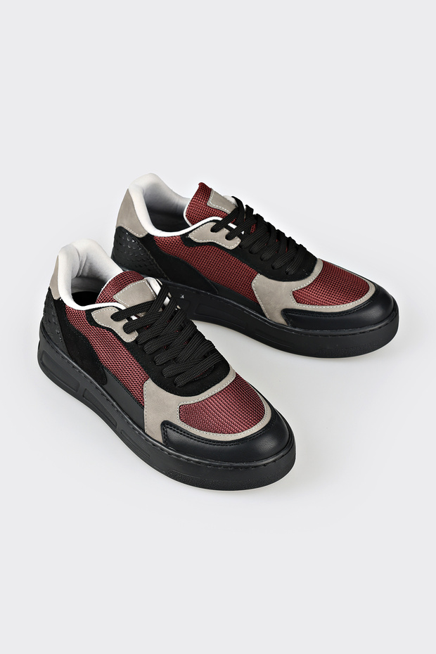 Bordo Kadın Sneaker GINTO - 2