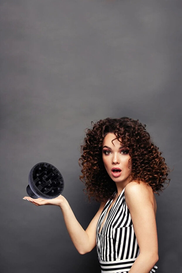 Profesyonel Fön Makineleri Için Difüzör Başlık (4.2 Cm Ile 5.2 Cm Fön Makinesine Uyumlu) - 5