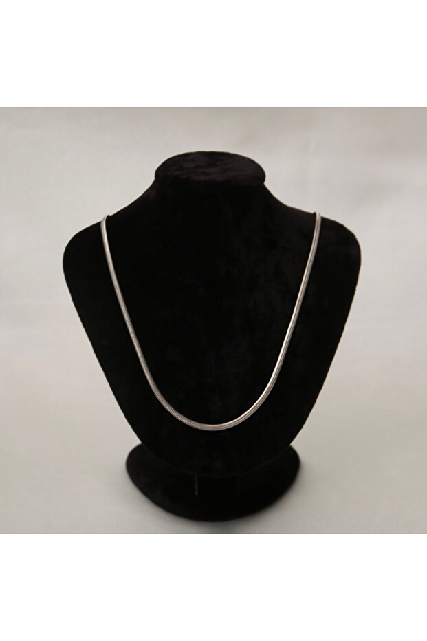 Silver Italian Chain Steel Necklace