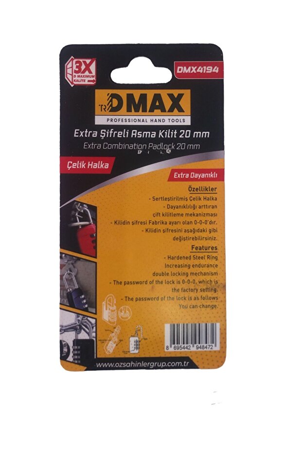 20 MM Extra Combination Padlock - 3