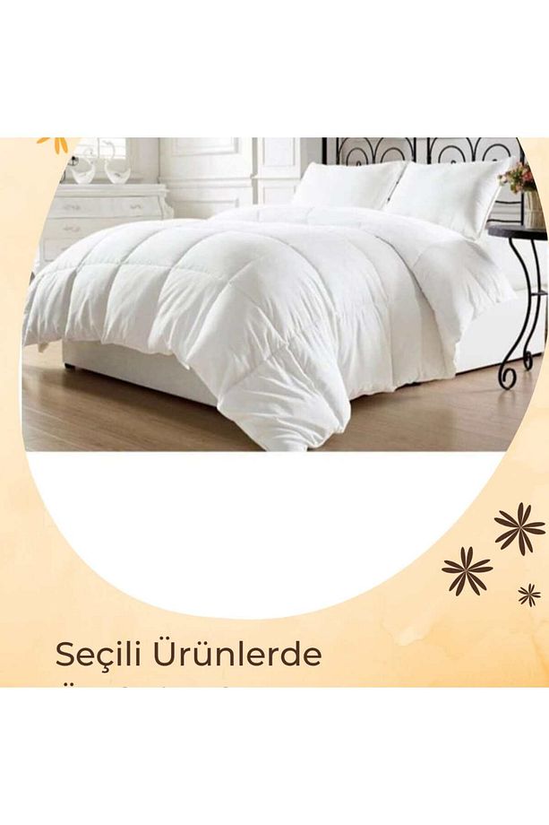 Tog  Ekosoft  Beyaz  Tek  Kişilik Yıkanabilinir Yorgan  155 x 215  Mevsimlik  Terletmez İnce  Yorgan - 1