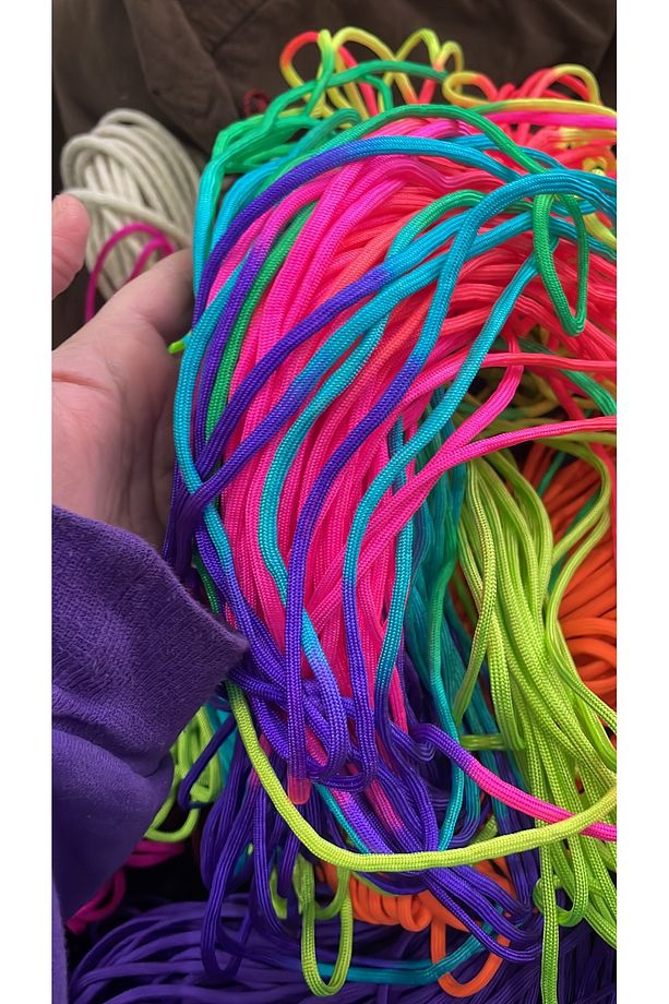 PARACORD İP 4mm 7 ÇEKİRDEK (5 metre) PARAŞÜT KORDON BİLEKLİK KAMP ÇADIR HALHAL ÇANTA ŞAPKA İPİ - 3