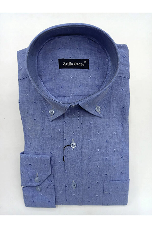 CLASSIC BOL COMFORTABLE CUT PRINTED SINGLE POCKET LONG SLEEVE SEASONAL FABRIC
