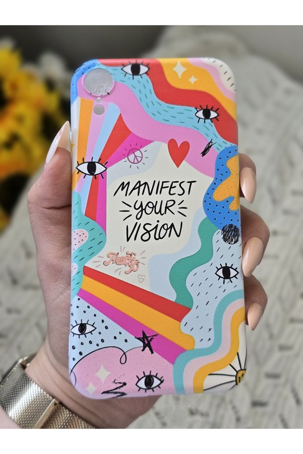 iPhone Xr Compatible Manifest Designed Transparent Phone Case