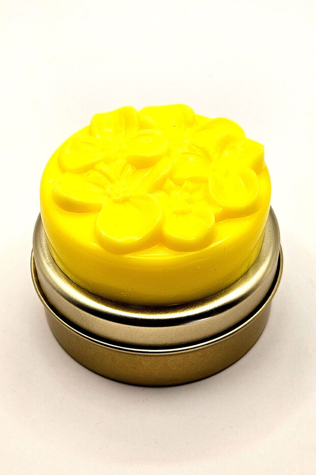 Holiday and Travel Soap (Orange Scented) - High Glycerin Soap in a Decorative Gold Metal Box