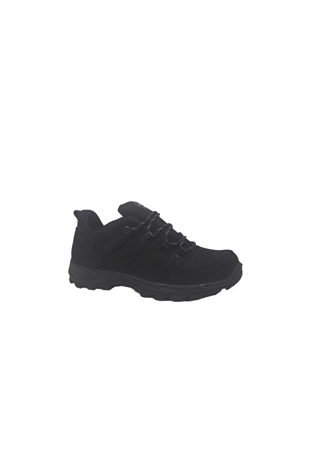 5557 Men's Black Genuine Leather Waterproof Casual Shoes