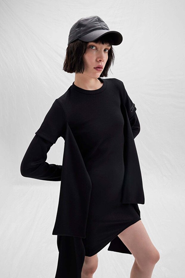 Siyah Elbise 14237 - 4