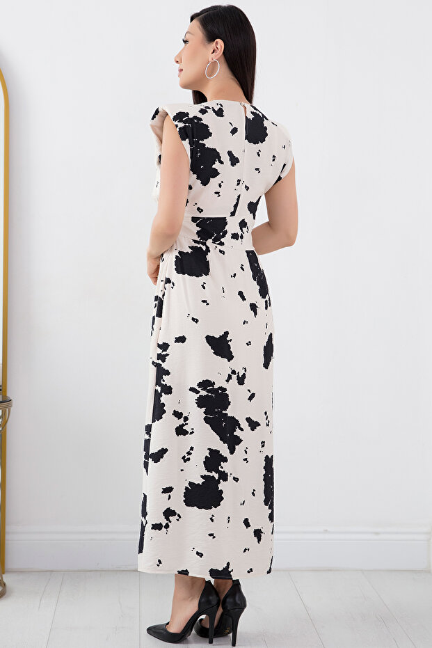 Baskılı Kolsuz Elbise NY4244 - 6