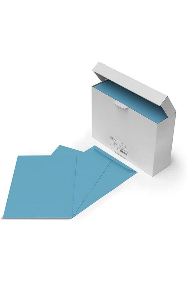 A4 MAVİ TORBA ZARF 22,9 x 32,4 CM , 120 GR ,YAPIŞKANLI , PENCERESİZ *100 ADET - 1