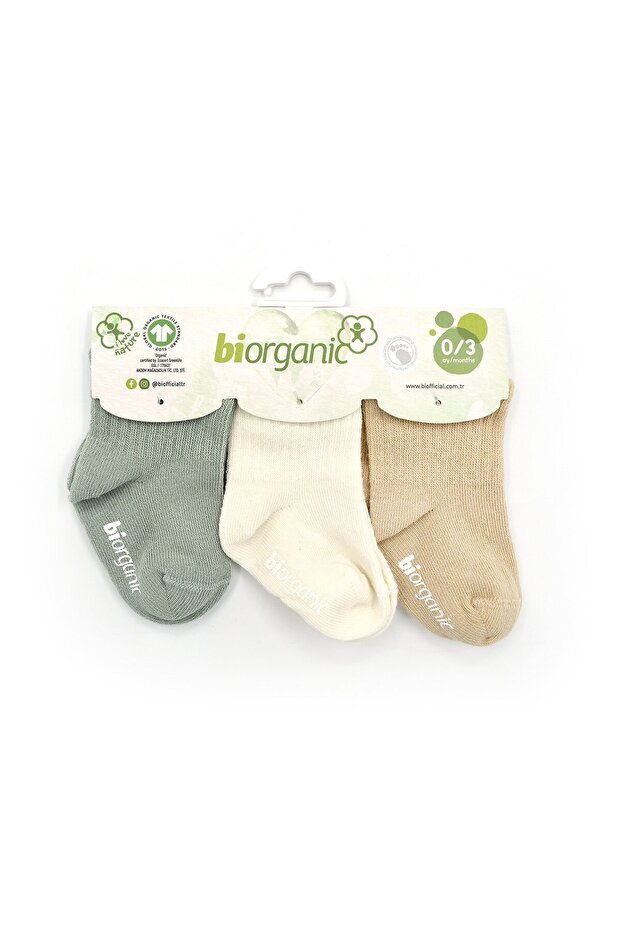 Kaymaz Basic 3'lü Bebek Çorabı 68484 - 1