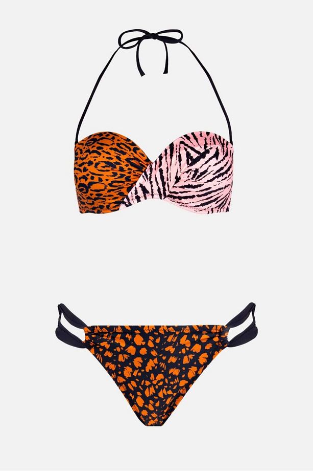 4610 Kahve Straplez Bikini Takımı - 4