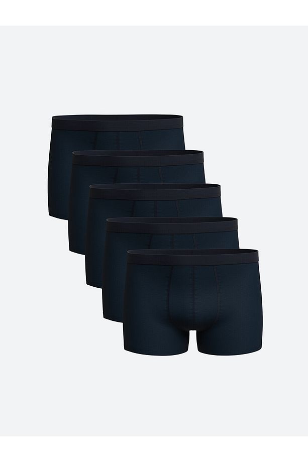 Standart Kalıp Pamuklu Esnek Erkek Boxer 5'li - 1