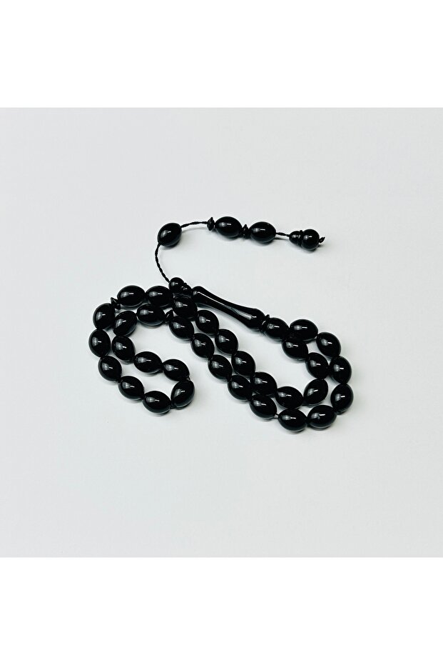 Black Color Basil Cut Powder Amber Rosary