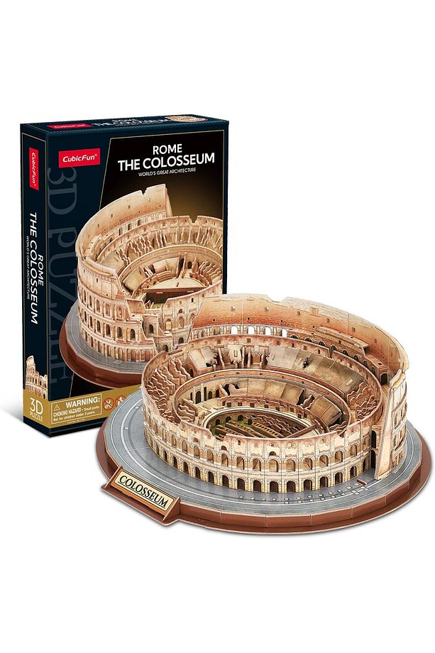 3D Yapboz Bulmaca, Roma Colosseum - İtalya Yapı Model Seti - 1