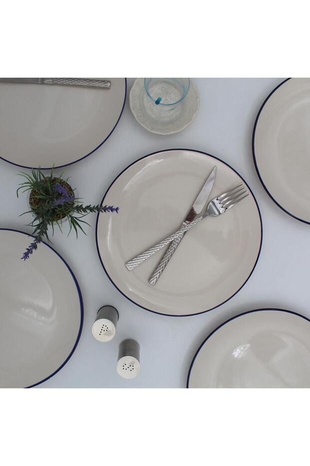 Ege 25 cm Ceramic Serving Plate 6 Pieces