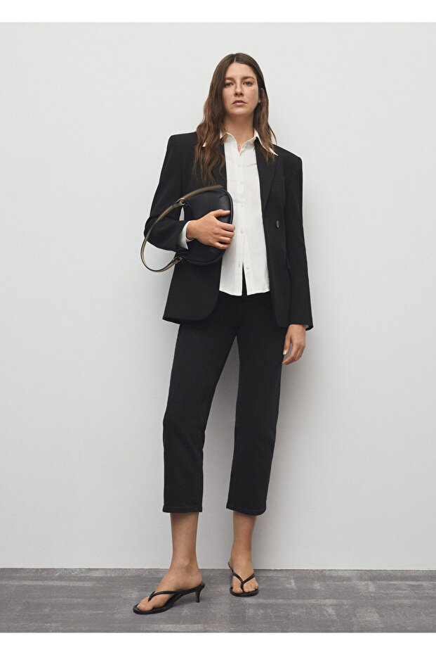 Black Denim Women's Trousers57003815