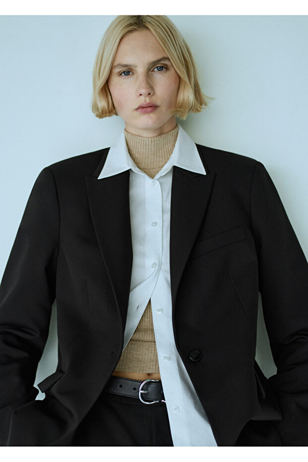 Siyah Kadın Blazer 67059404 - 10