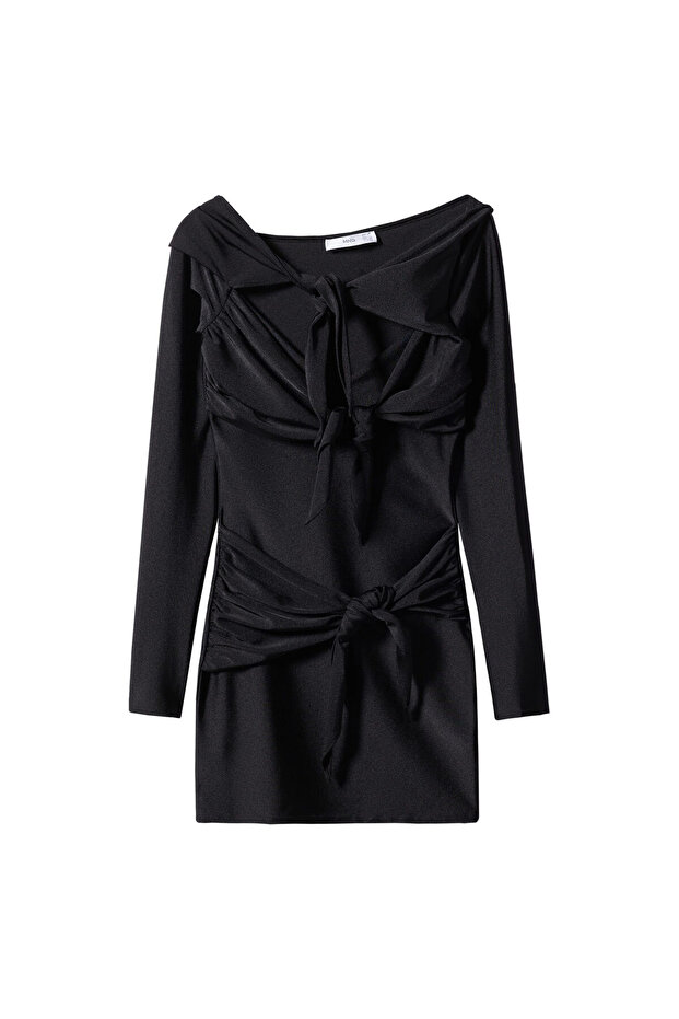 Siyah Kadın Elbise 57000426 - 4