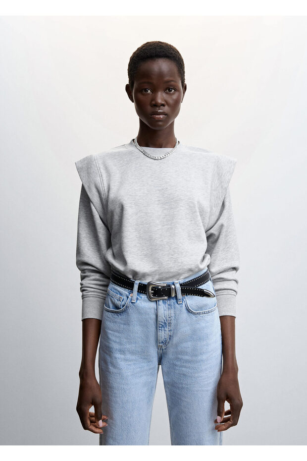 Kömür Rengi Kadın Sweatshirt 57169403 - 2