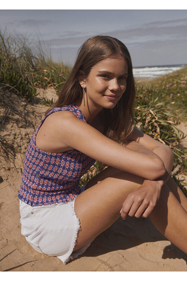 Devojčin plavi bustier - 47098255 - 8