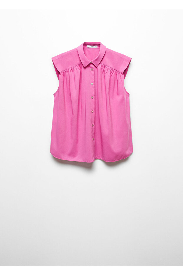 Pembe Kadın Gömlek 57042892 - 3