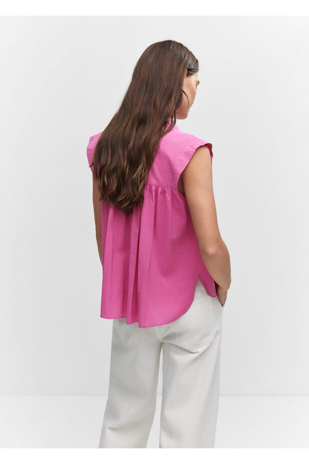 Pembe Kadın Gömlek 57042892 - 8