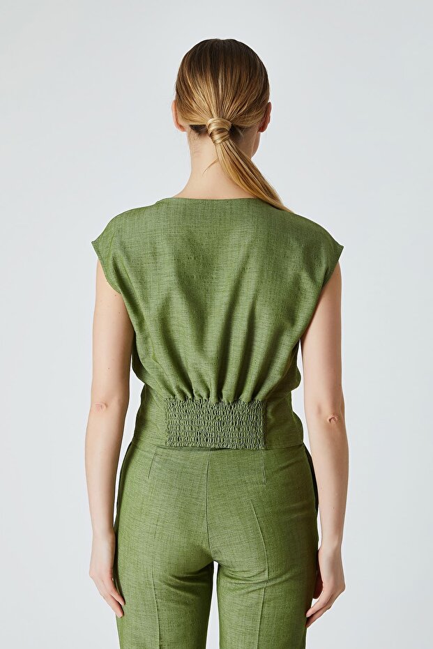 Trok detaylı bluz - 2