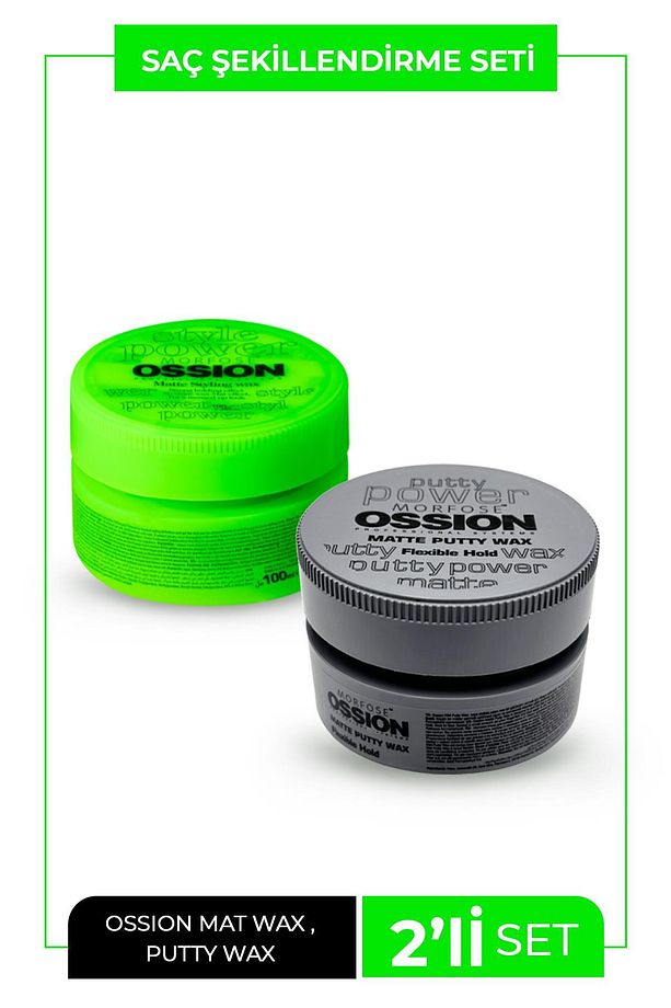 Ossion Mat Wax 100 ml + Flexible Hold Wax 100 ml - 1