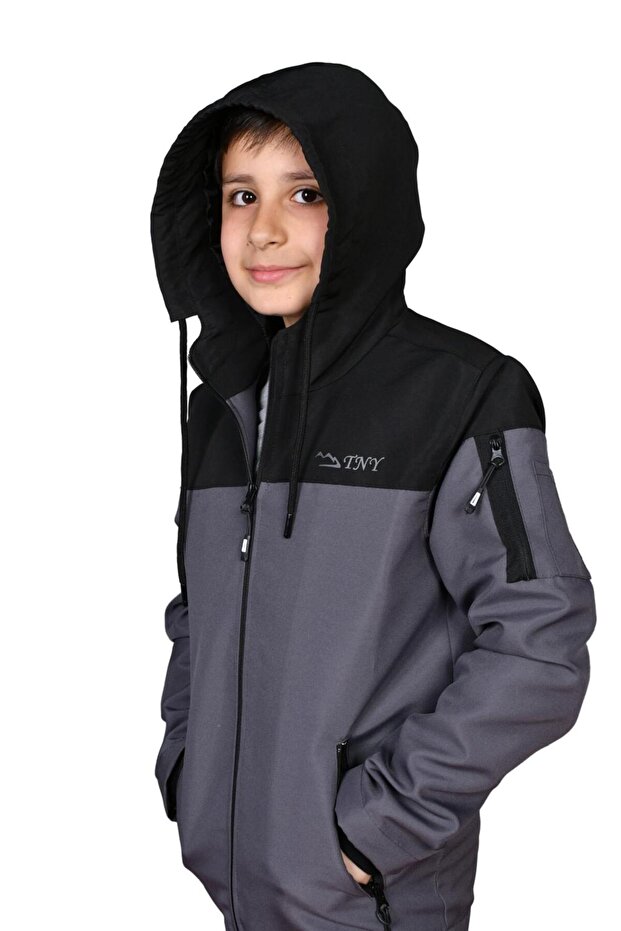 MEN'S CHILD SOTINA FABRIC WATERPROOF LINED RAINBOARD WITH HOOD
